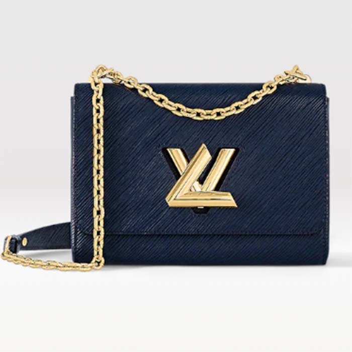 Louis Vuitton Twist MM Epi Grained Leather Indigo Blue in Cowhide Leather  with Gold-tone - US
