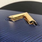 Louis Vuitton LV Women Twist MM Handbag Indigo Blue Epi Grained Cowhide Leather - Image 8