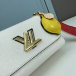 Louis Vuitton LV Women Twist MM Lemon Handbag White Epi Grained Cowhide – Bild 5