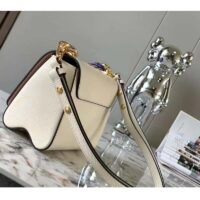 Louis Vuitton LV Women Twist PM Handbag Quartz White Epi Grained Leather (7)