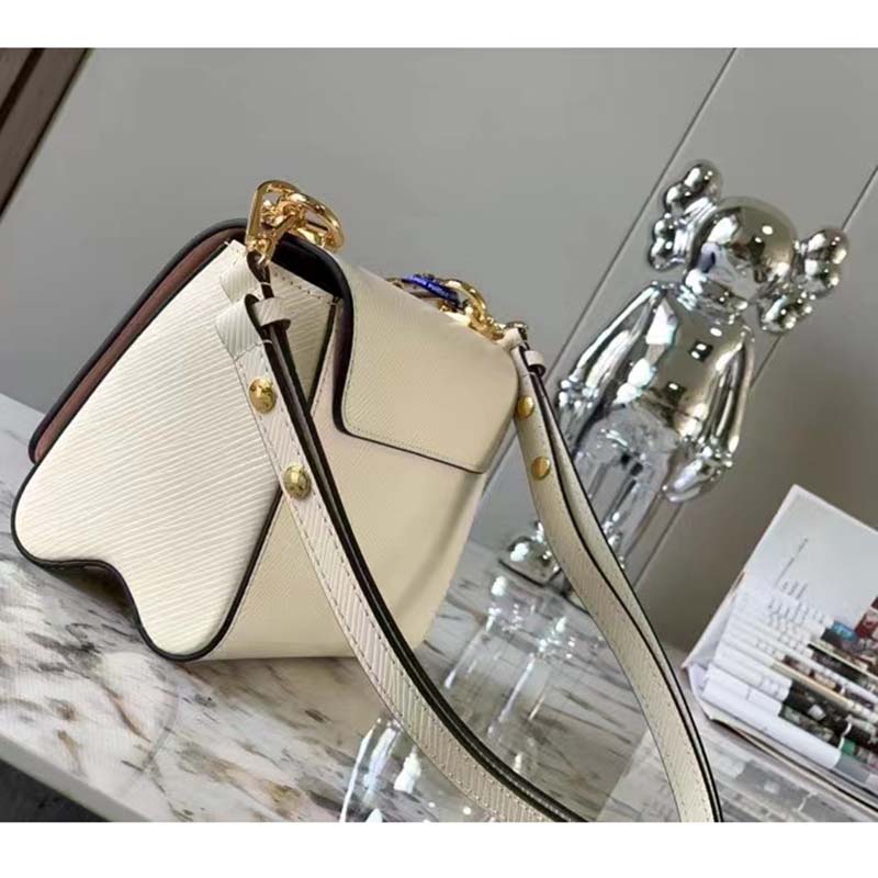 Louis Vuitton LV Twist PM bag White Leather ref.283947 - Joli Closet