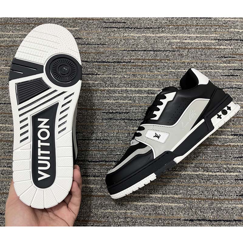 Classics! Louis Vuitton LV Trainer '54' BLACK WHITE SNEAKER