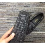 Louis Vuitton Unisex LV Arizona Moccasin Gray Black Monogram Eclipse Canvas - Image 9