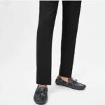 Louis Vuitton Unisex LV Arizona Moccasin Gray Black Monogram Eclipse Canvas - Image 11