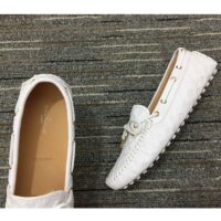 Louis Vuitton Unisex LV Arizona Moccasin White Monogram Canvas Tubular Construction (1)