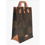 Louis Vuitton Unisex LV Christopher Handbag Brown Giant Damier Ebene Monogram Coated Canvas
