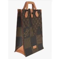 Louis Vuitton Unisex LV Christopher Handbag Brown Giant Damier Ebene Monogram Coated Canvas