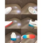 Louis Vuitton Unisex LV Luxembourg Samothrace Sneaker White Calf Leather Strass Monogram Flower - Image 10