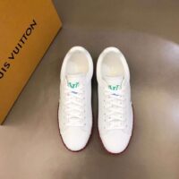 Louis Vuitton Unisex LV Luxembourg Samothrace Sneaker White Calf Leather Strass Monogram Flower (1)