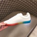 Louis Vuitton Unisex LV Luxembourg Samothrace Sneaker White Calf Leather Strass Monogram Flower - Image 8