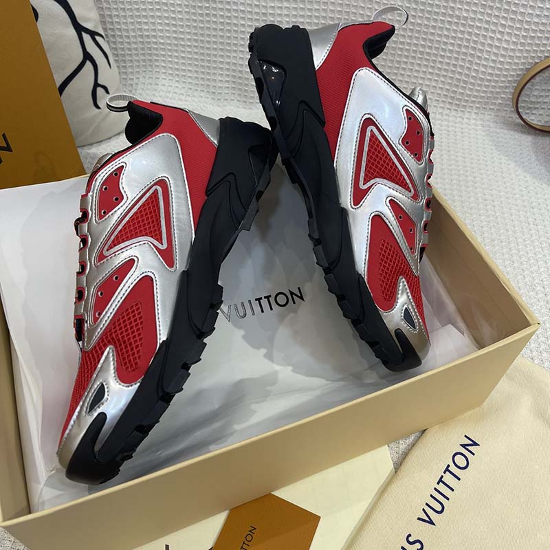 Louis Vuitton 1AA39A LV Runner Tatic Sneaker , Red, Confirm