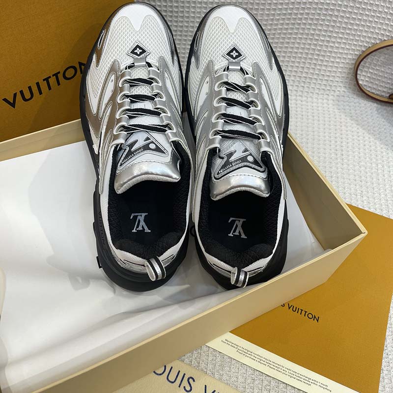 Louis Vuitton LV Runner Tatic Sneakers White Black Men's Size