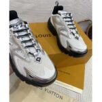 Louis Vuitton Unisex LV Runner Tatic Sneaker White Mix Materials Rubber Monogram Flowers - Image 9