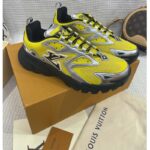 Louis Vuitton Unisex LV Runner Tatic Sneaker Yellow Mix Materials Rubber Monogram Flowers - immagine 2