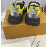 Louis Vuitton Unisex LV Runner Tatic Sneaker Yellow Mix Materials Rubber Monogram Flowers - immagine 10