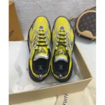 Louis Vuitton Unisex LV Runner Tatic Sneaker Yellow Mix Materials Rubber Monogram Flowers - immagine 4