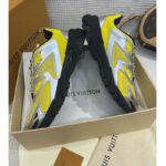 Louis Vuitton Unisex LV Runner Tatic Sneaker Yellow Mix Materials Rubber Monogram Flowers - immagine 7