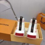 Louis Vuitton Unisex LV Squad Sneaker Boot Pink Canvas Rubber Outsole Circle - Image 12