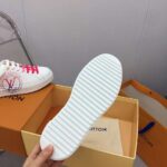 Louis Vuitton Unisex LV Time Out Open-Back Sneaker Fuchsia Pink Printed Calf Leather – Image 9