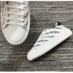 Louis Vuitton Unisex LV Time Out Sneaker Black Printed Calf Leather Monogram Flowers - Imagen 7