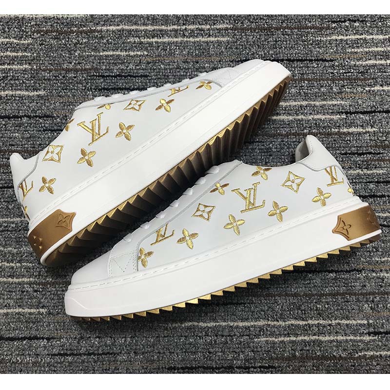 Louis Vuitton Womens Time Out Sneaker White / Gold EU 40 / UK 7 – Luxe  Collective