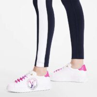 Louis Vuitton Unisex LV Time Out sneaker Fuchsia Pink Printed Calf Leather Rubber Circle (12)