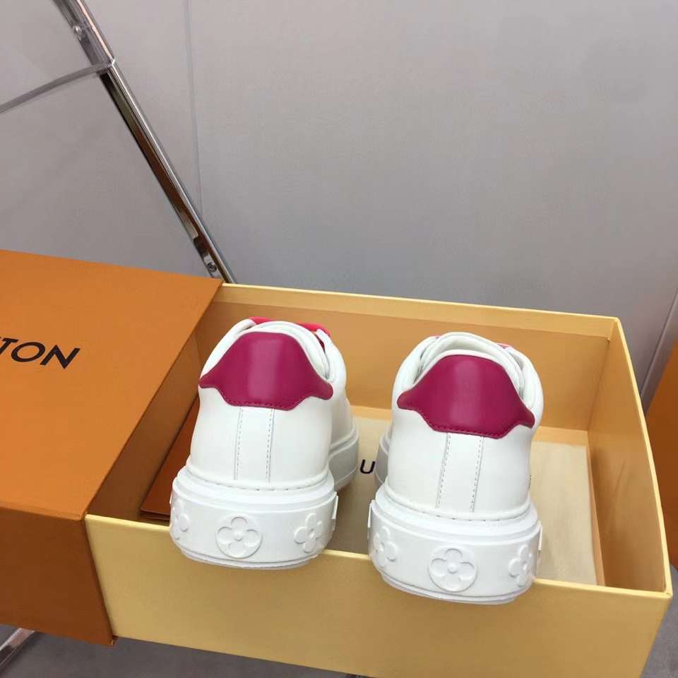 Louis Vuitton LV Time Out trainers new Fuschia Leather ref.518213