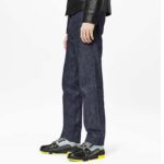 Louis Vuitton Unisex LV Trainer Sneaker Black Patent Canvas Rubber Outsole Monogram Flowers - Imagen 12