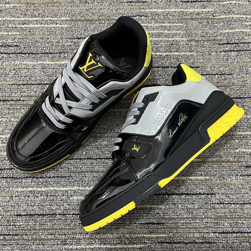 Louis Vuitton Trainer 'Grey/Black/Yellow' - 1A9JTV