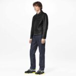 Louis Vuitton Unisex LV Trainer Sneaker Black Patent Canvas Rubber Outsole Monogram Flowers - Imagen 11