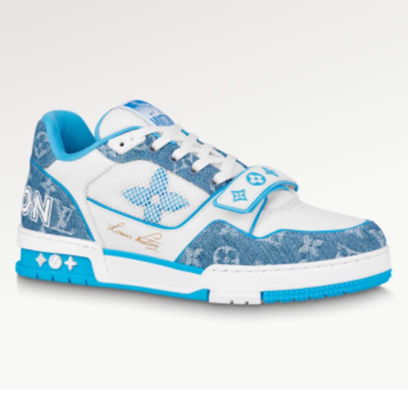 Louis Vuitton Sneakers aus Segeltuch - Blau - Größe 42 - 25621182