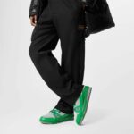 Louis Vuitton Unisex LV Trainer Sneaker Green Epi Calf Leather Rubber Outsole #54 - immagine 11