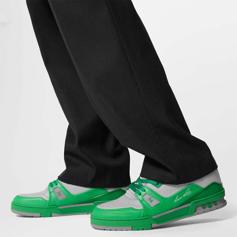 Louis Vuitton LV Trainer #54 Green Grey for Men