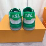 Louis Vuitton Unisex LV Trainer Sneaker Green Epi Calf Leather Rubber Outsole #54 - immagine 10