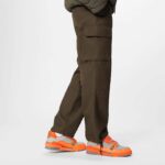 Louis Vuitton Unisex LV Trainer Sneaker Orange Epi Calf Leather Rubber Outsole #54 – Image 11