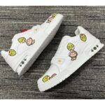 Louis Vuitton Unisex LV Trainer Sneaker White Printed Calf Leather Rubber Monogram Flowers - Imagen 2