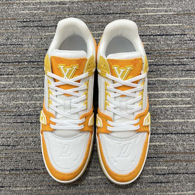 QC Pics : LV Trainer Denim Yellow Foshan batch - 500¥ - CSJ