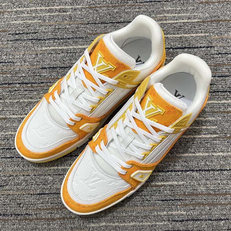 Louis Vuitton Trainer Yellow Embossed Monogram