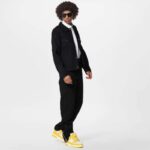 Louis Vuitton Unisex LV Trainer Sneaker Yellow Monogram Denim Rubber Outsole Monogram Flowers – Bild 10