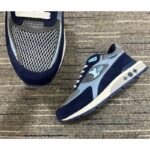 Louis Vuitton Unisex Run Away Sneaker Blue Mesh Suede Calf Leather Monogram Flowers – Bild 8