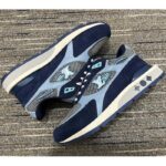 Louis Vuitton Unisex Run Away Sneaker Blue Mesh Suede Calf Leather Monogram Flowers – Bild 6