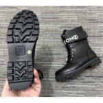 Louis Vuitton Unisex Territory Flat Ranger Black Calf Leather LV Circle Lace - Imagen 8