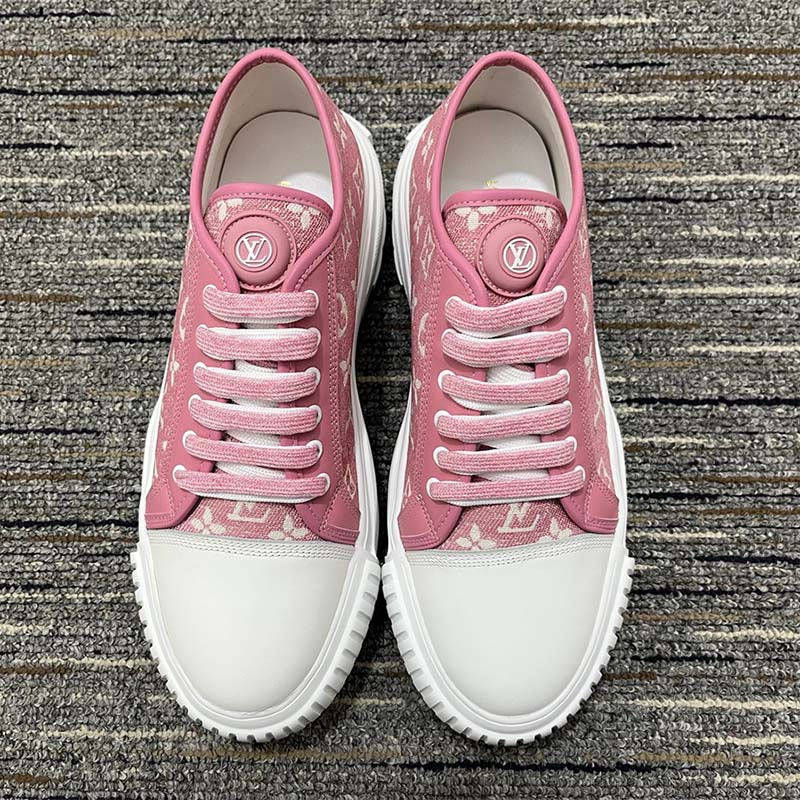 Louis Vuitton LV Squad Monogram Pink White Sneaker