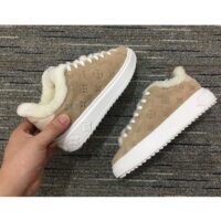 Louis Vuitton Women LV Time Out Sneaker Monogram Embossed Suede Calf Leather Shearling (7)