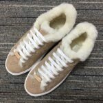 Louis Vuitton Women LV Time Out Sneaker Monogram Embossed Suede Calf Leather Shearling - immagine 4