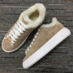 Louis Vuitton Women LV Time Out Sneaker Monogram Embossed Suede Calf Leather Shearling - immagine 2