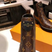 Louis Vuitton Women Shoes LV Beaubourg Ankle Boot Cacao Patent Monogram Canvas (9)