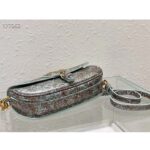 Dior Women Bobby East-West Bag Metallic Blue Dior Brocart Printed Calfskin - Image 5