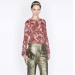 Dior Women Bobby East-West Bag Metallic Blue Dior Brocart Printed Calfskin - Image 11