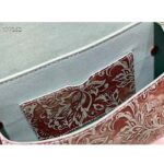 Dior Women Bobby East-West Bag Metallic Blue Dior Brocart Printed Calfskin - Image 10